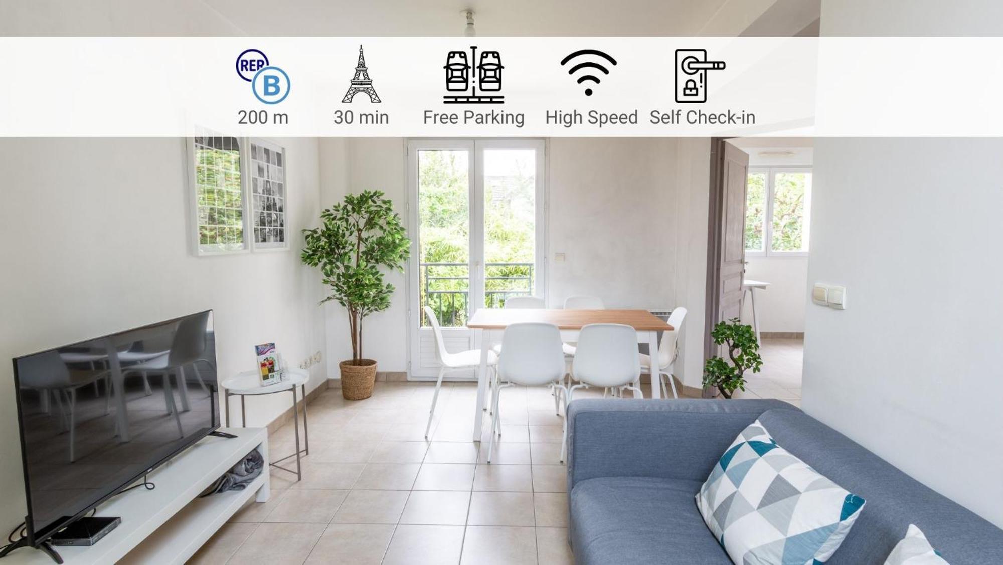 Le Poincare, Proche Gare Rer, Parking, Arrivee Autonome Apartment Palaiseau Exterior photo
